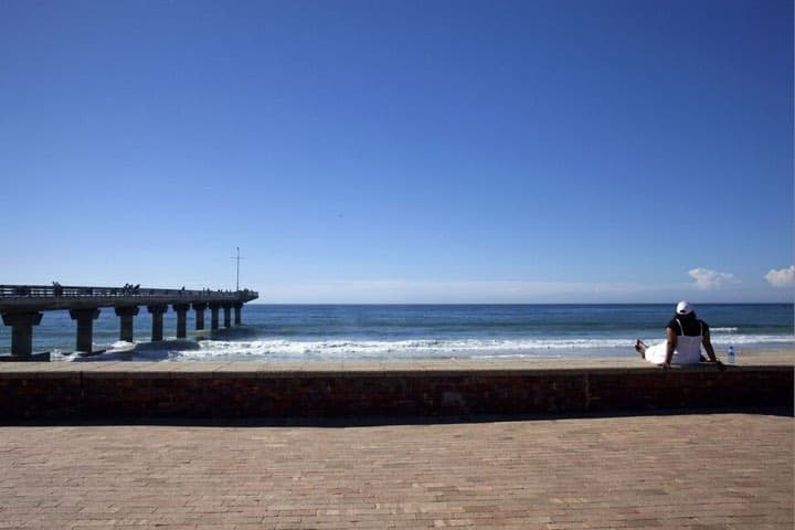 ISUZU IRONMAN South Africa (African Championship): hobie beach with shark rock pier (swim start/finish area)