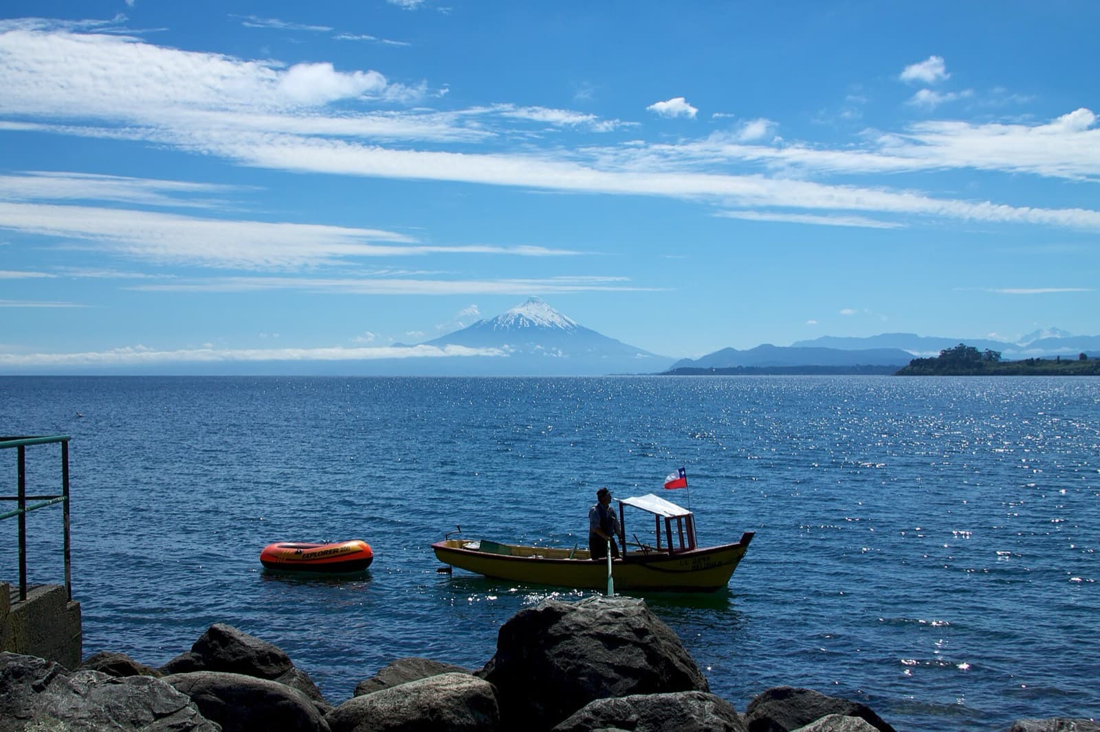 IRONMAN 70.3 Puerto Varas: lake llanquihue with osorno volcano