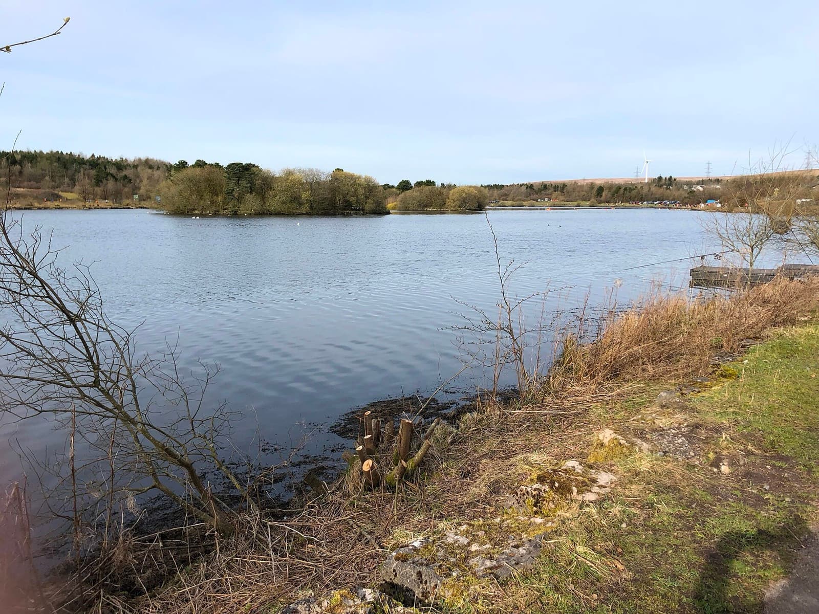 Titan Brecon Middle Distance Triathlon: parc bryn bach lake and island, tredegar
