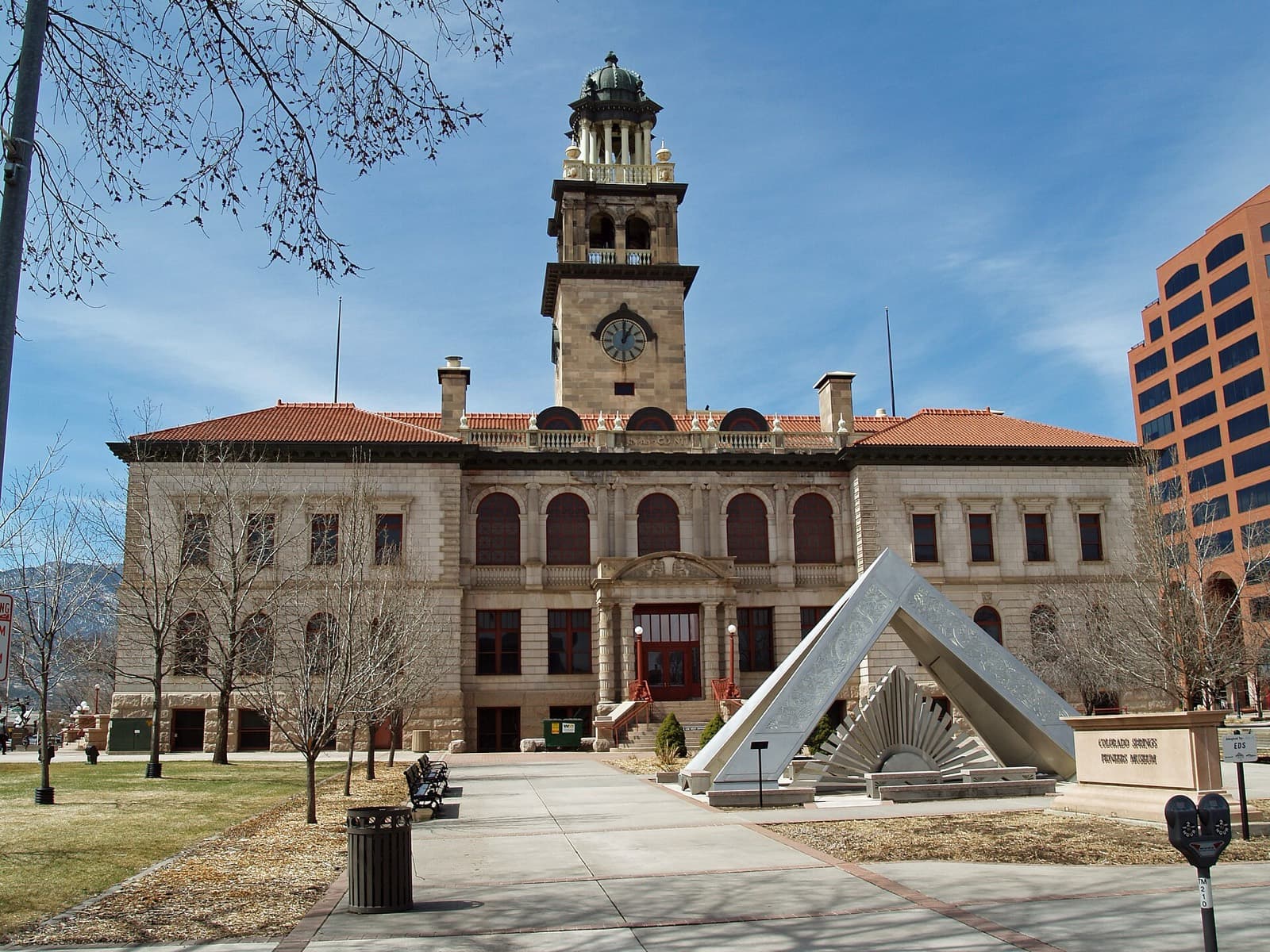 Colorado Springs Marathon: colorado springs pioneers museum, the start and finish of the race — destination scenery near colorado springs; not a photo of this event.