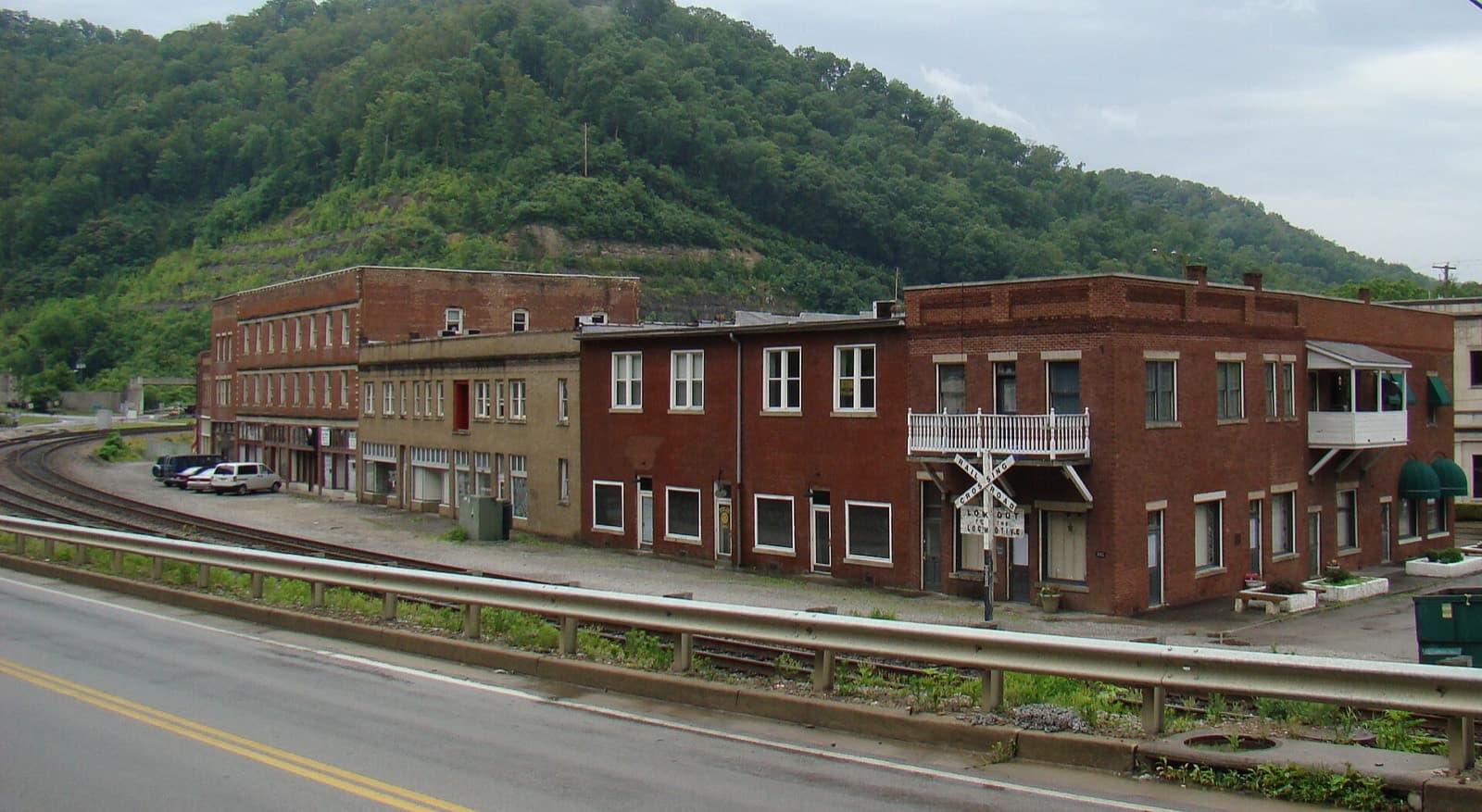 Hatfield and McCoy Races: matewan, west virginia, on the tug fork valley the course follows — destination scenery near south williamson; not a photo of this event.