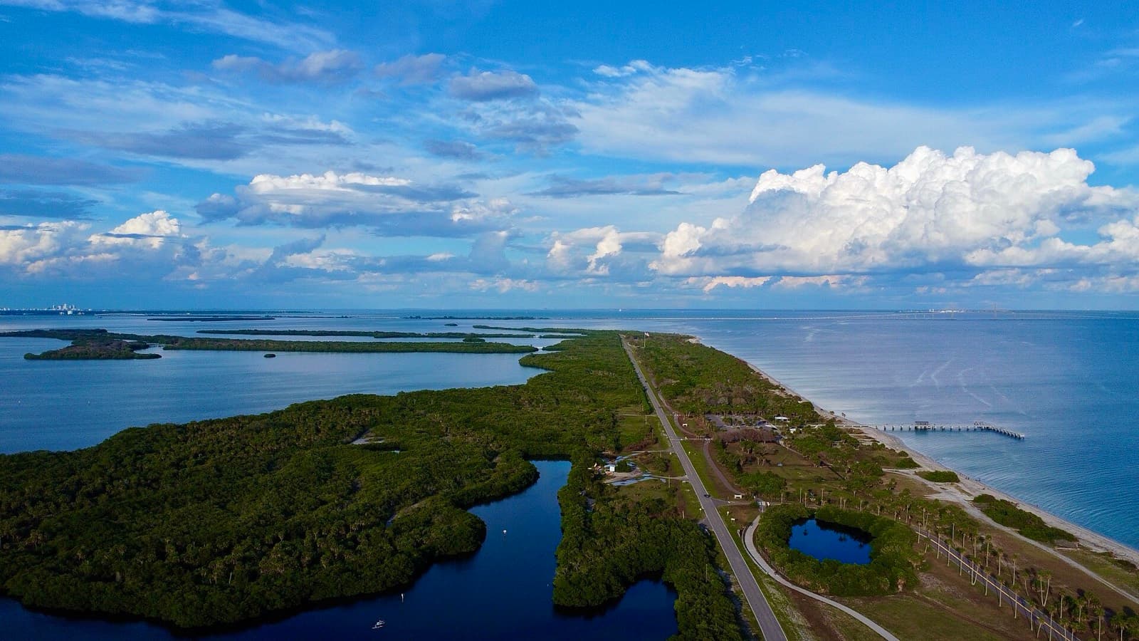 Fort De Soto Triathlon Series (Trilogy): destination scenery in st. petersburg (fort de soto park, north beach), united states; location photo, not race day.