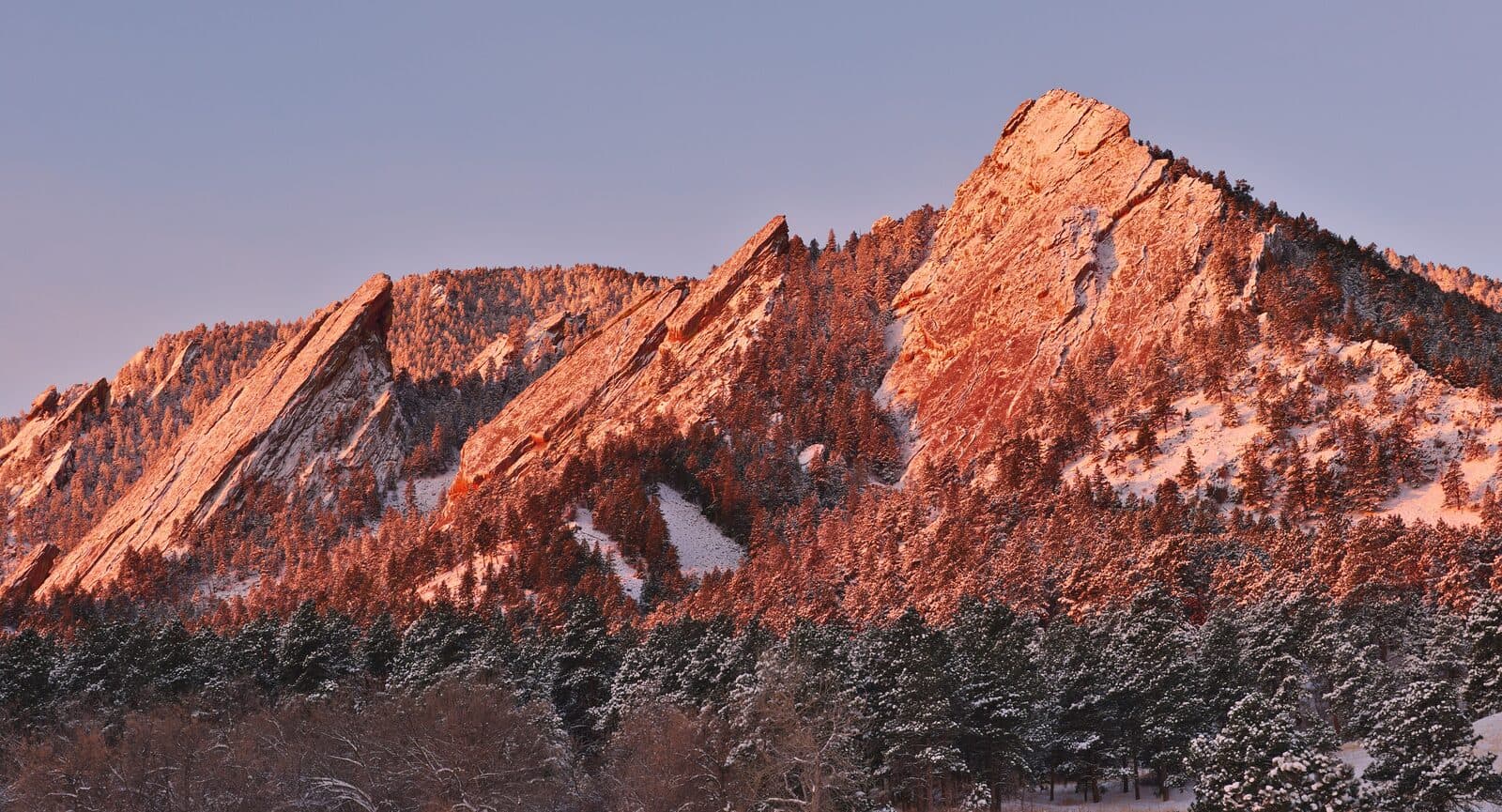 Boulderthon: the flatirons above boulder, colorado