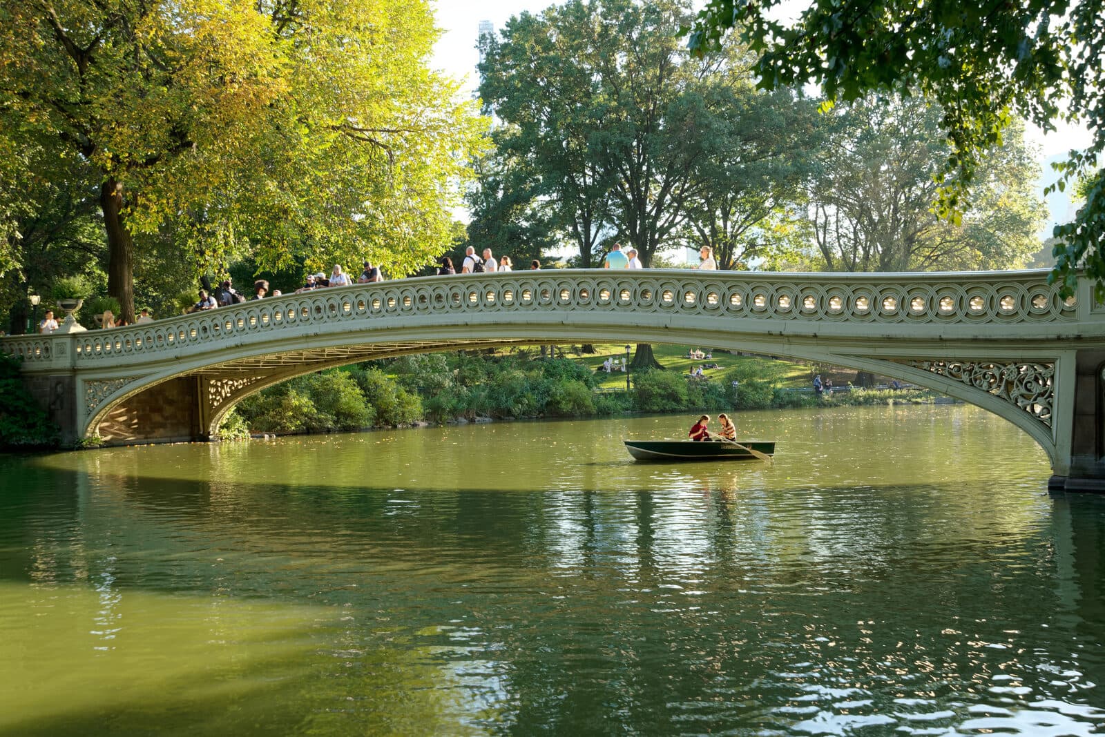 NYCRUNS Big Apple Half Marathon: bow bridge over the lake in central park, new york