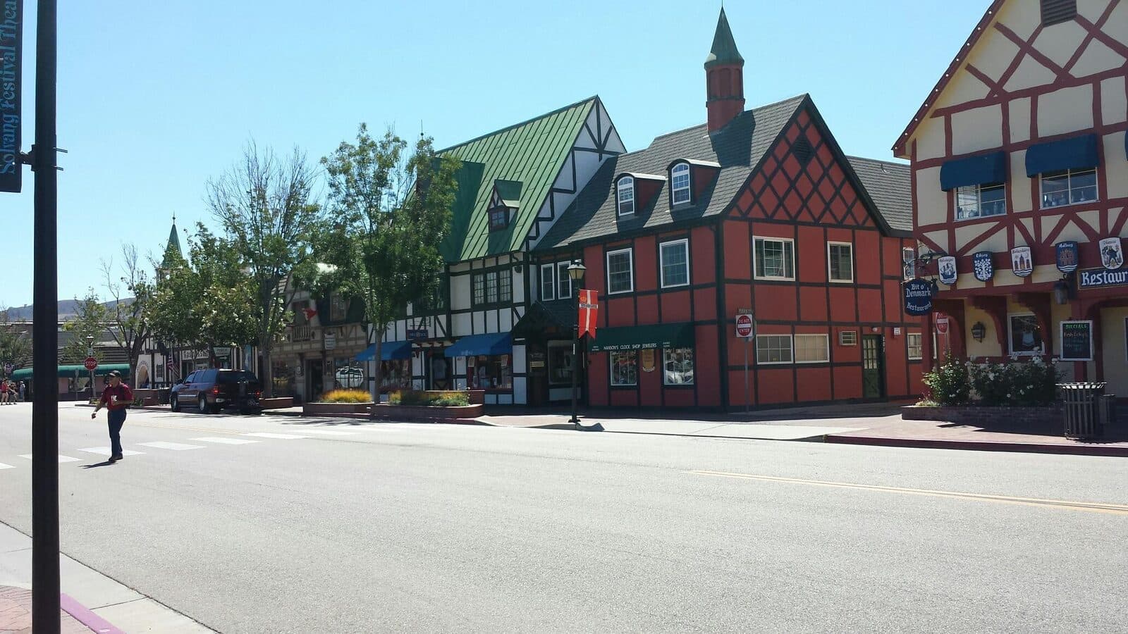 Santa Barbara Wine Country Half Marathon: danish-style streetscape in solvang, the half marathon’s start and finish town.
