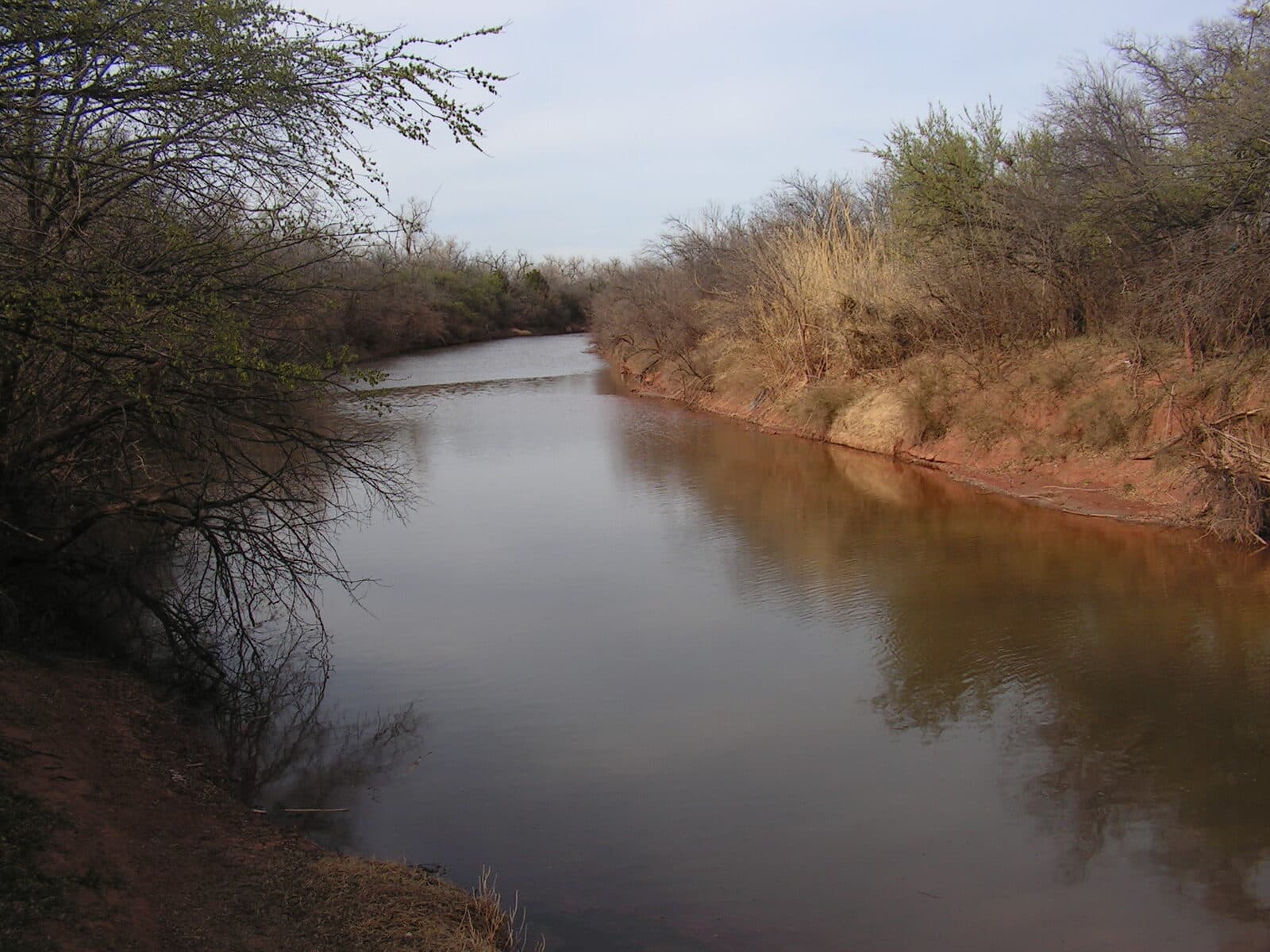 Home For Freedom Marathon: the wichita river from lucy park, wichita falls — destination scenery near wichita falls; not a photo of this event.