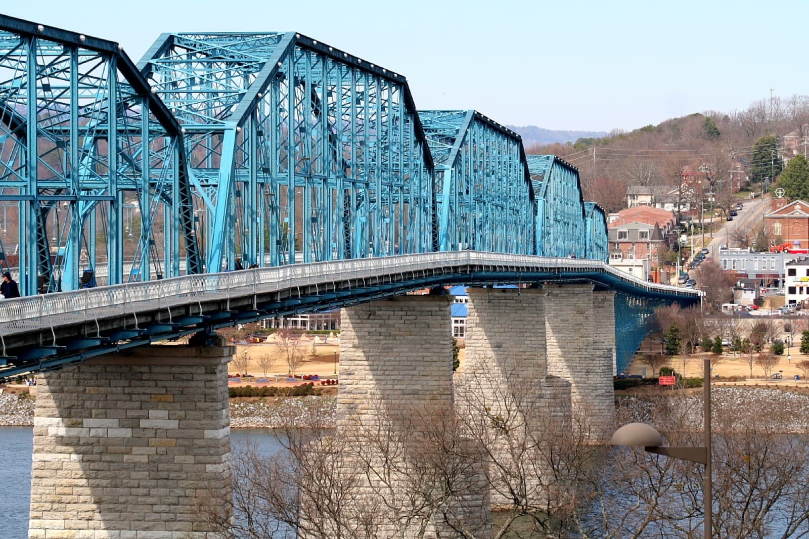 Trash Panda, An Awesomesauce Event presented by Run Chattanooga: walnut street bridge from coolidge park, on the course — destination scenery near chattanooga; not a photo of this event.