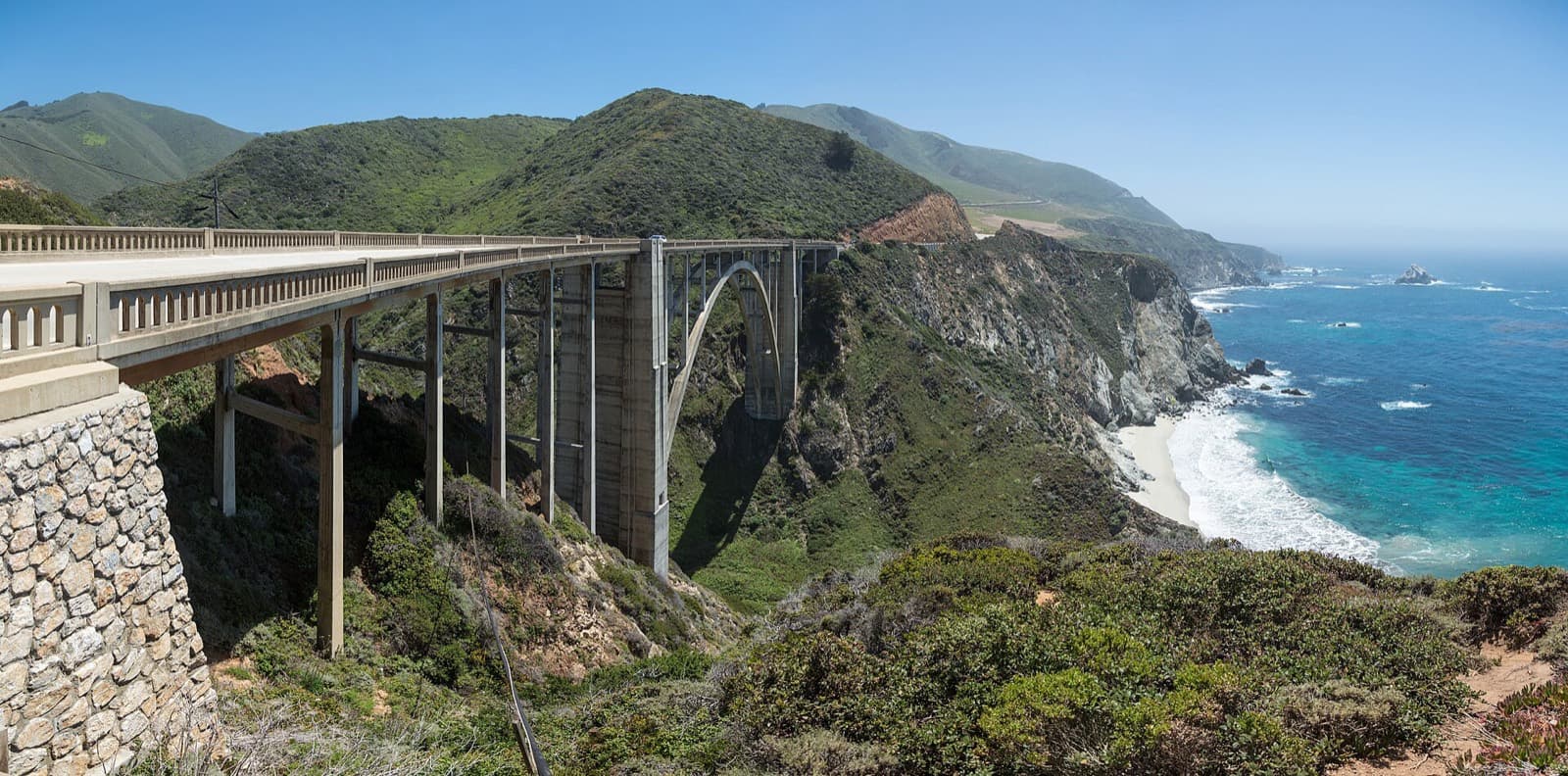 Big Sur International Marathon: bixby creek bridge, the halfway landmark