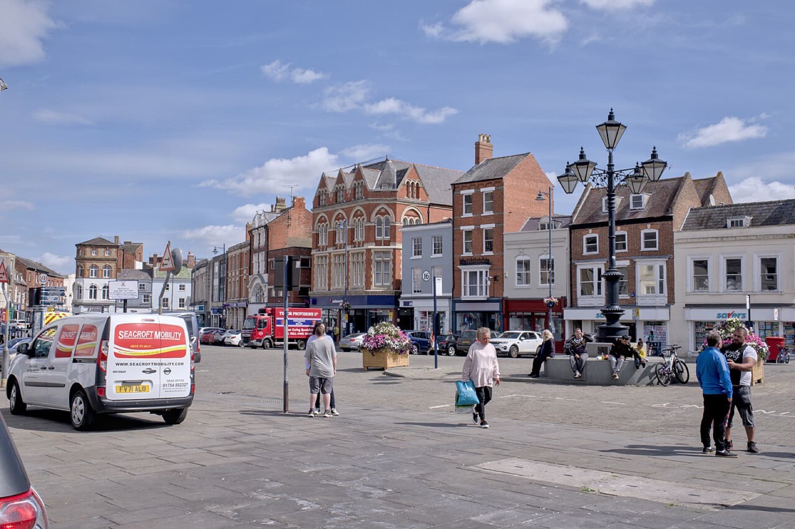 Boston Marathon (Lincolnshire): boston market place, where the marathon starts