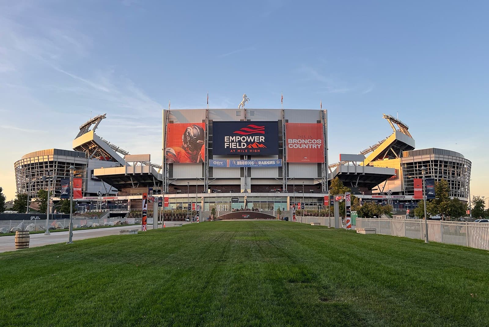 Colfax Marathon: empower field at mile high, which the marathon runs through around mile 6 (10 km)