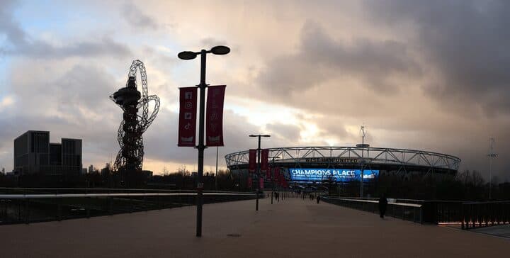 Queen Elizabeth Olympic Park with the ArcelorMittal Orbit and London Stadium
