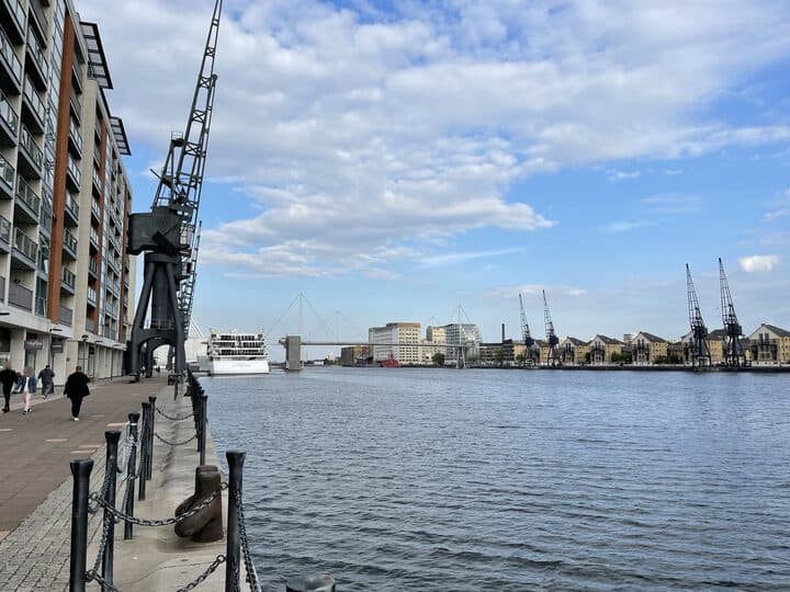 Royal Victoria Dock beside ExCeL London