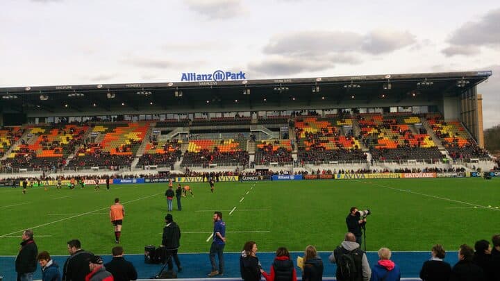East Stand at Allianz Park (Barnet Copthall), north London