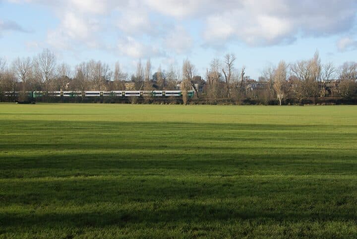 Open grass on Tooting Bec Common, south London
