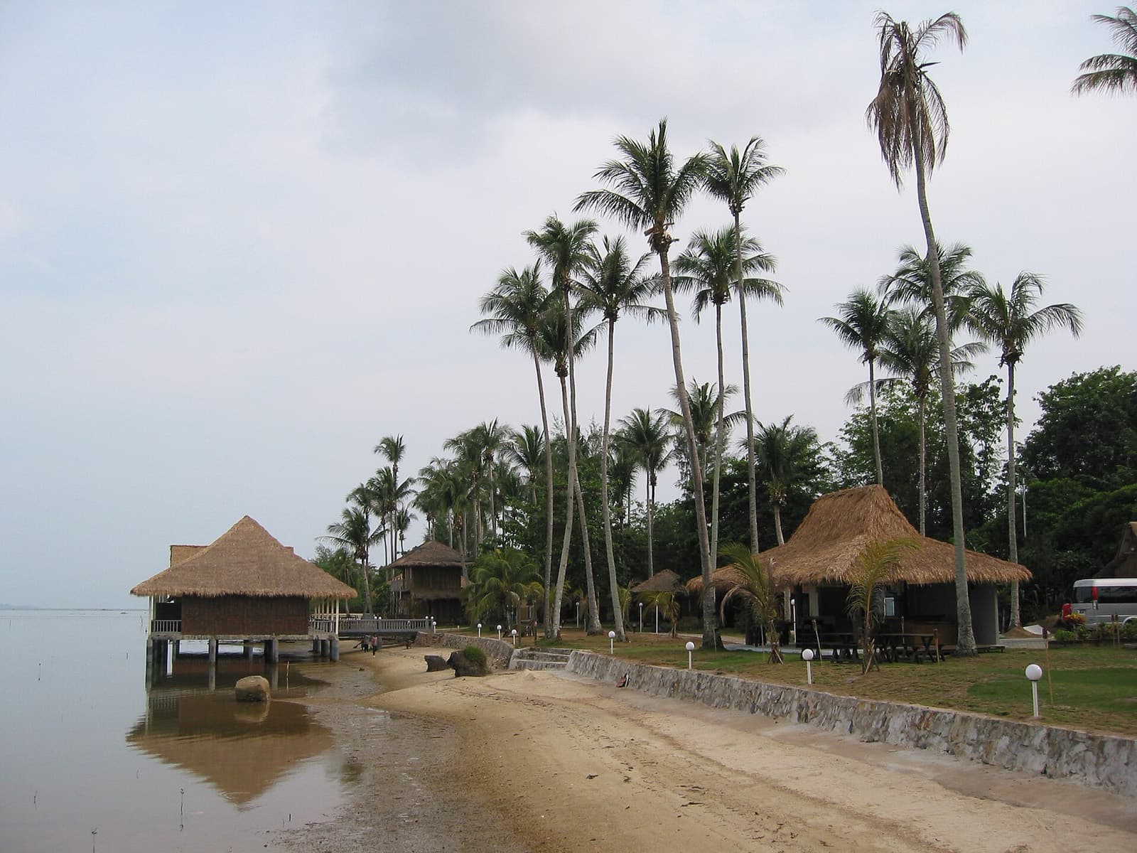 Indofood Bintan Triathlon: bintan resort coast with palms (not race day)