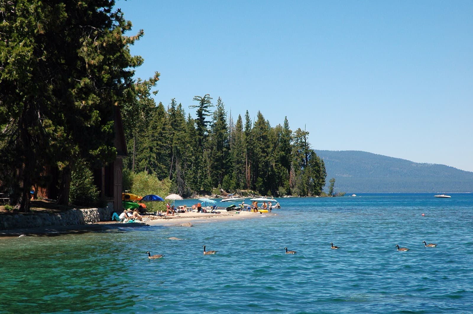 Lake Tahoe Triathlon: sugar pine point state park shoreline and clear water