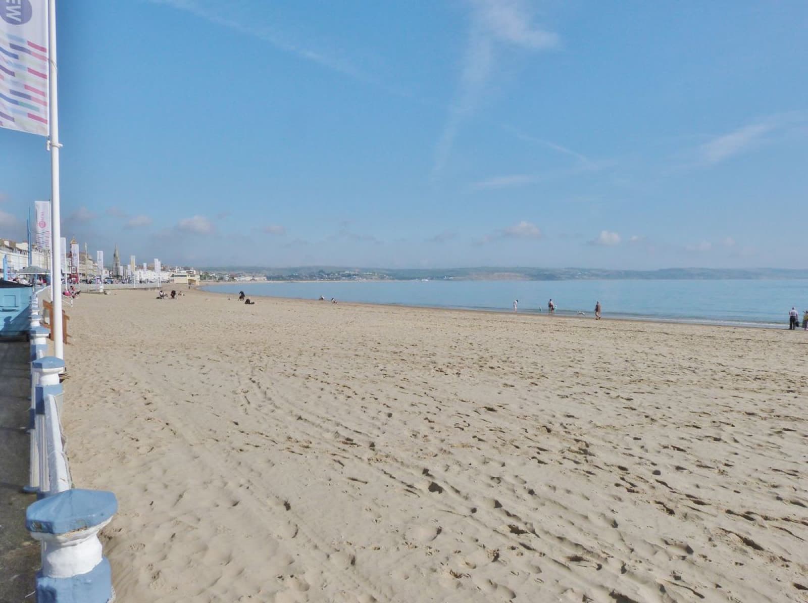 The Weymouth Classic & Sprint Triathlon (WMD Triathlon): weymouth bay and beach, the swim venue