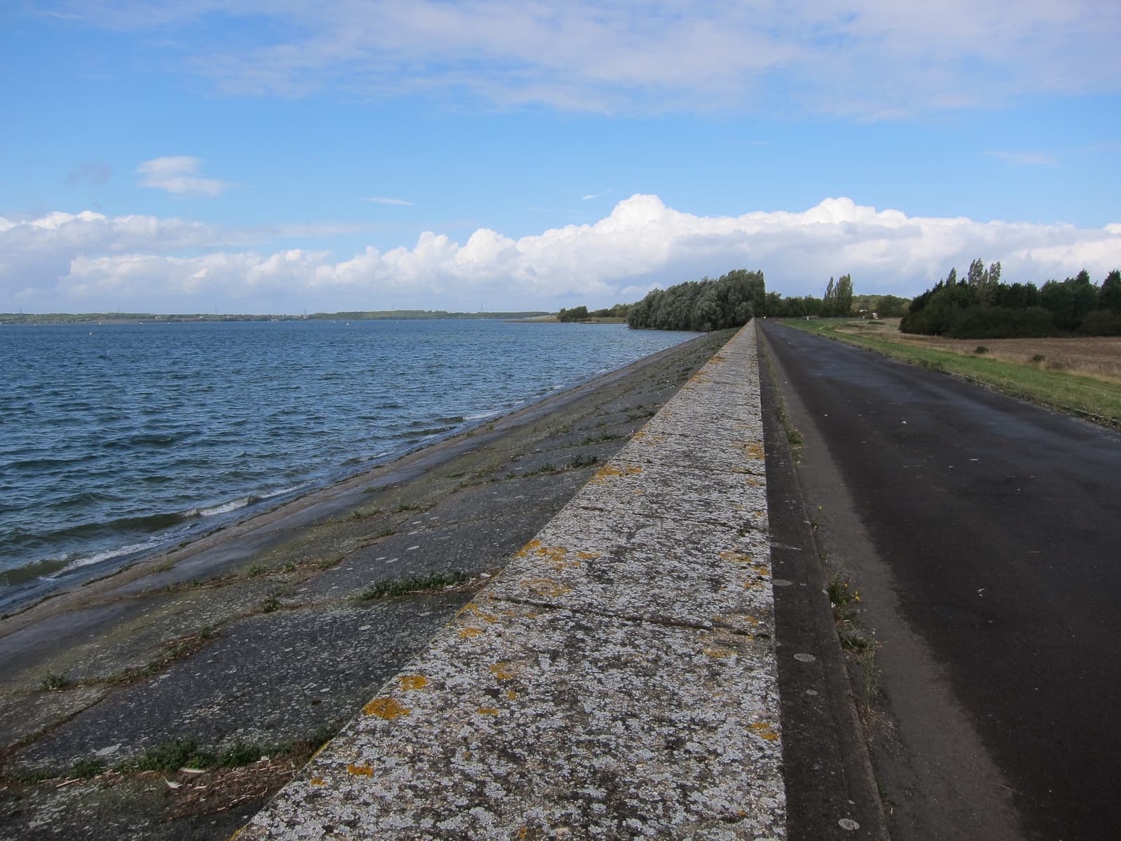 ATW Grafham Triathlon: grafham water dam wall