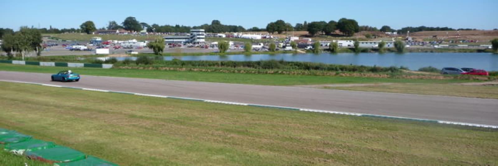 ATW Mallory Park Triathlon: mallory park circuit with the lake behind