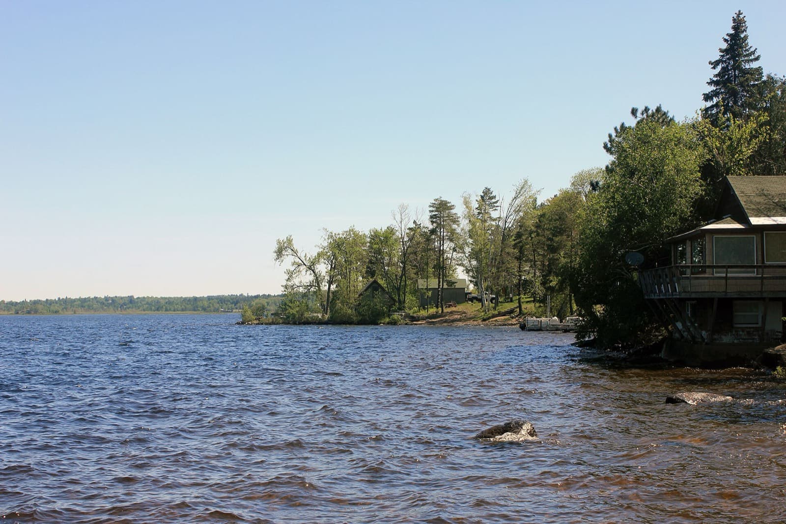 Tupper Lake Tinman Triathlon: tupper lake shoreline in the adirondacks