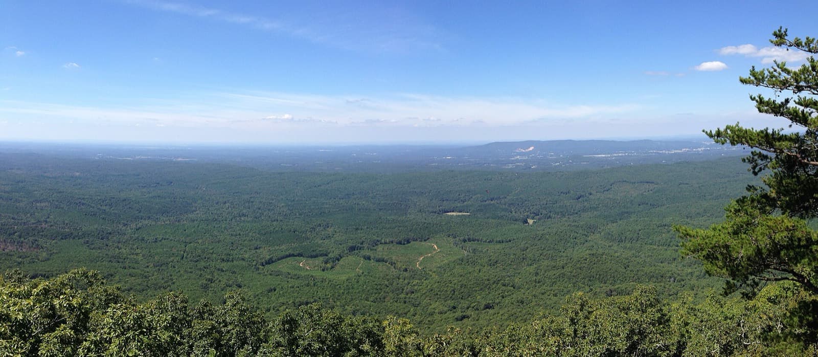 Pinhoti 100: view from bald rock on cheaha mountain, on the pinhoti 100 course (about mile 41)