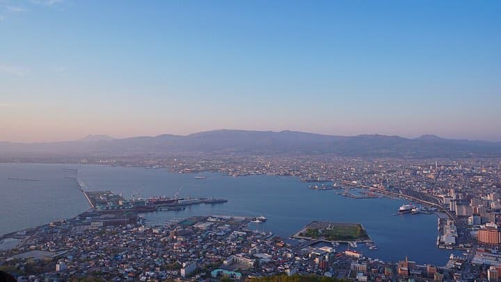 IRONMAN Japan South Hokkaido: hakodate bay from mount hakodate