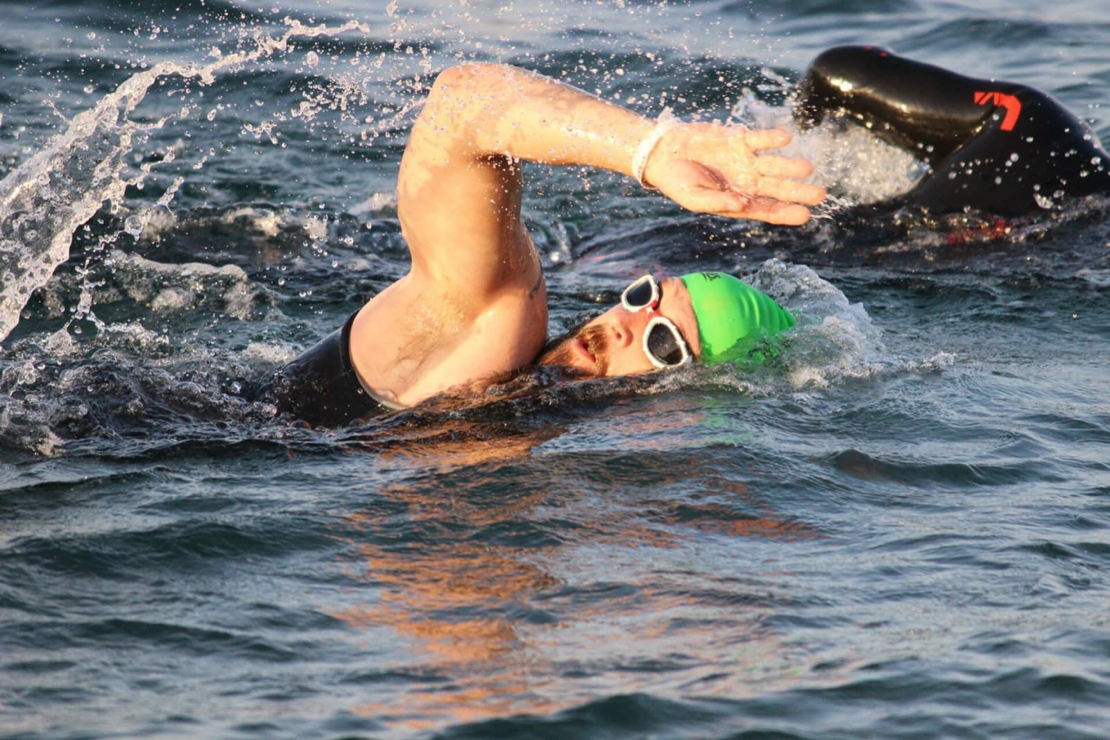 Challenge Israman (half / middle distance): swimmers at the israman half-distance red sea swim (2014)