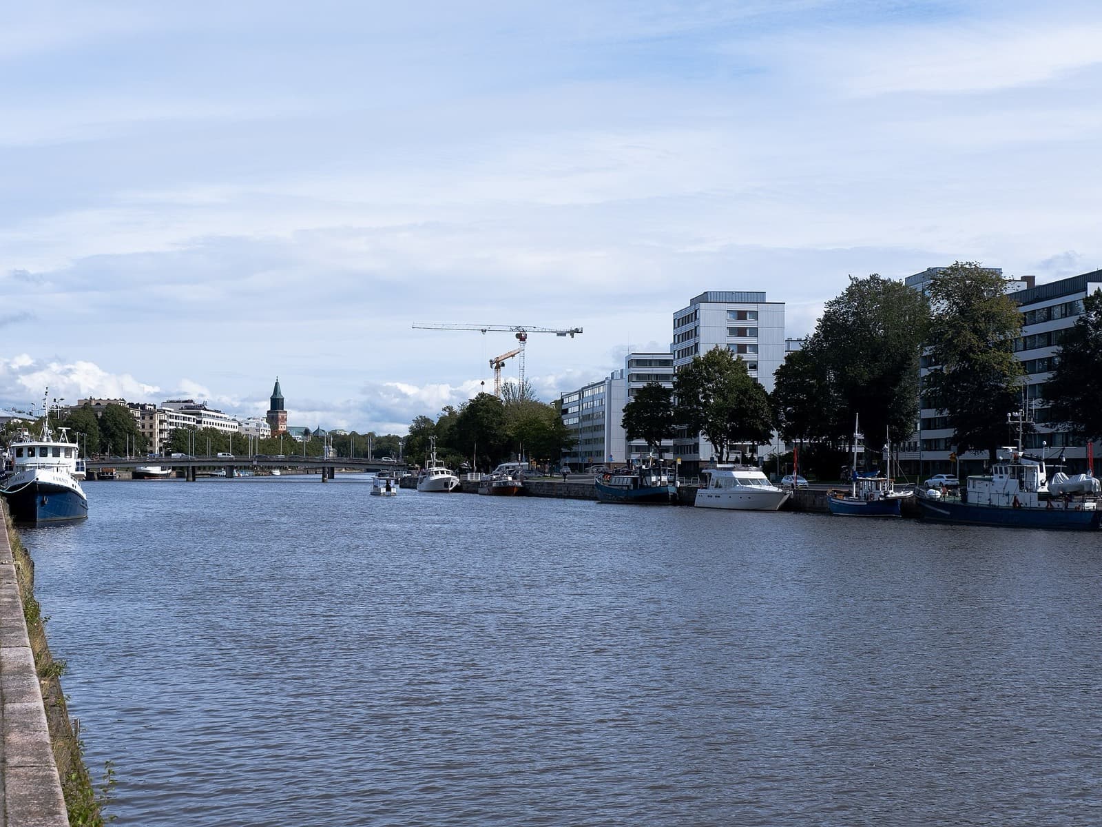 Challenge Turku: aura river in central turku (swim venue area)