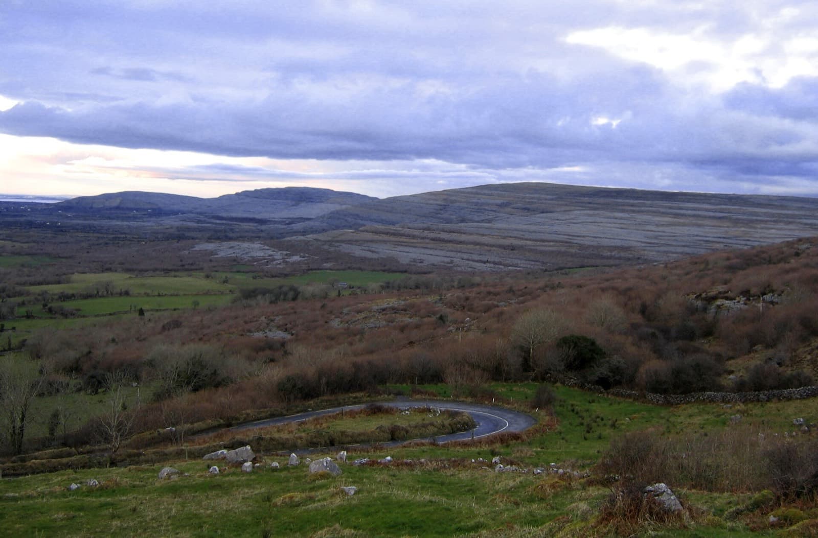 The Gauntlet at Lough Cutra Castle: the burren near corkscrew hill, on the bike course
