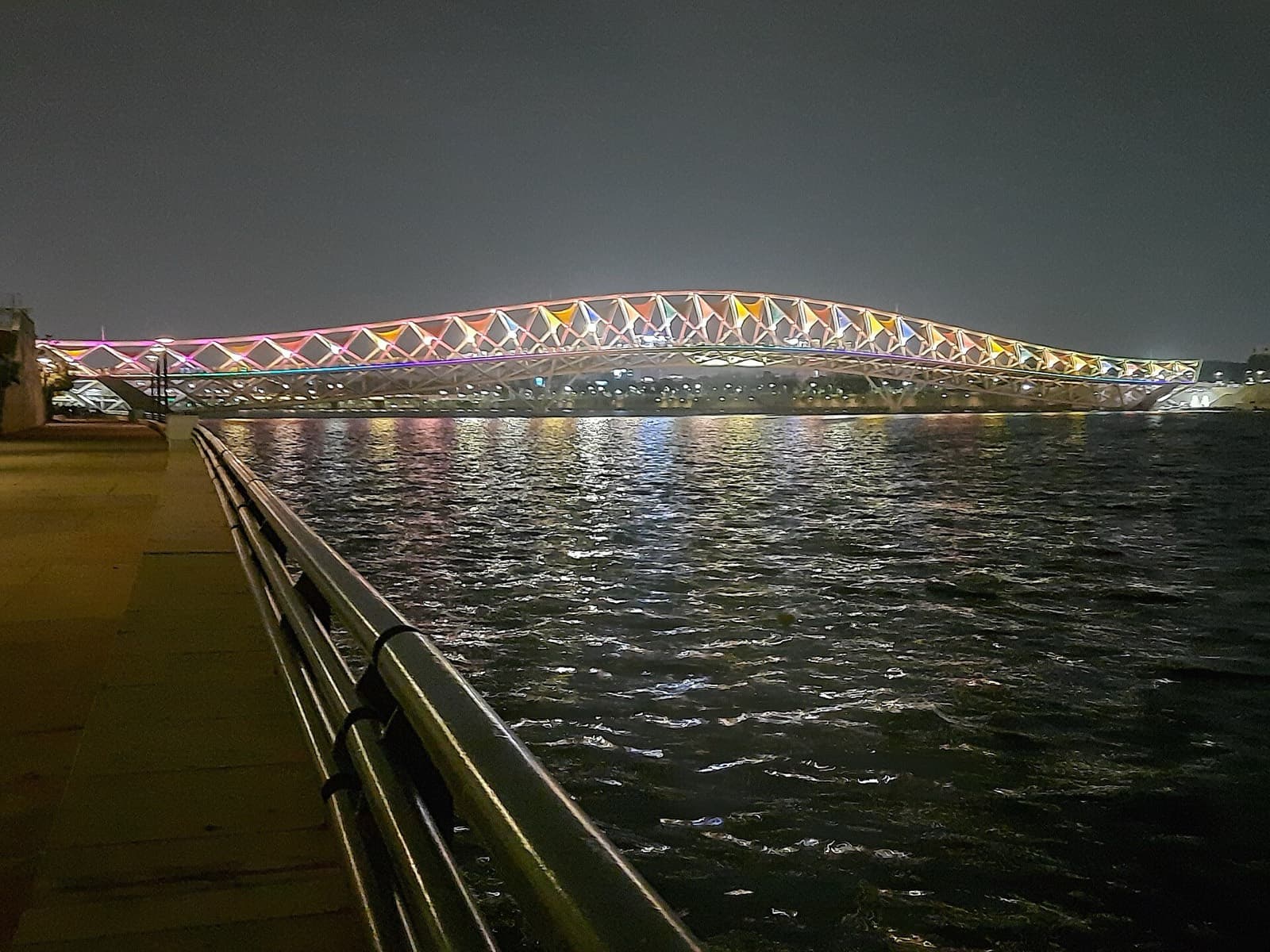 IRONMAN 70.3 Amdavad: atal pedestrian bridge over the sabarmati, swim landmark