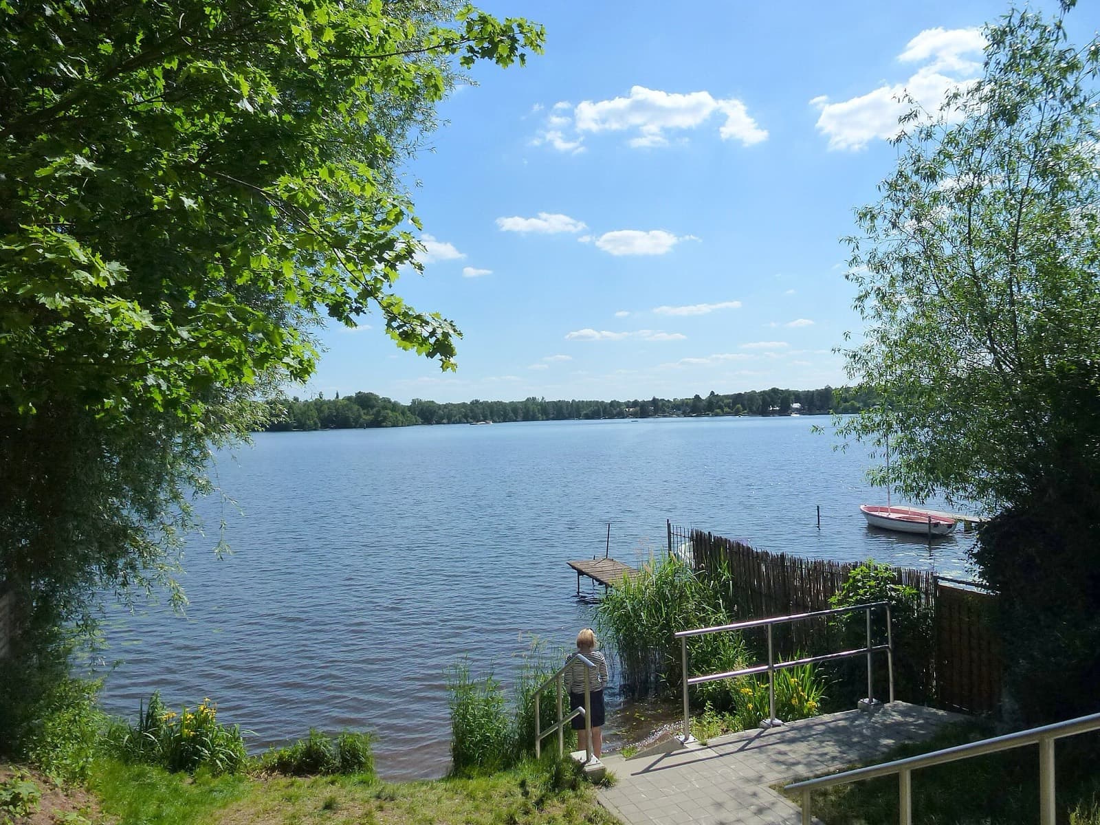 IRONMAN 70.3 Erkner: dämeritzsee at erkner/rahnsdorf, the swim venue lake