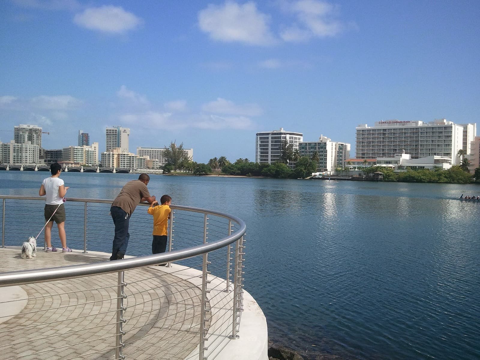 IRONMAN 70.3 Puerto Rico: condado lagoon, the swim venue, with waterfront hotels