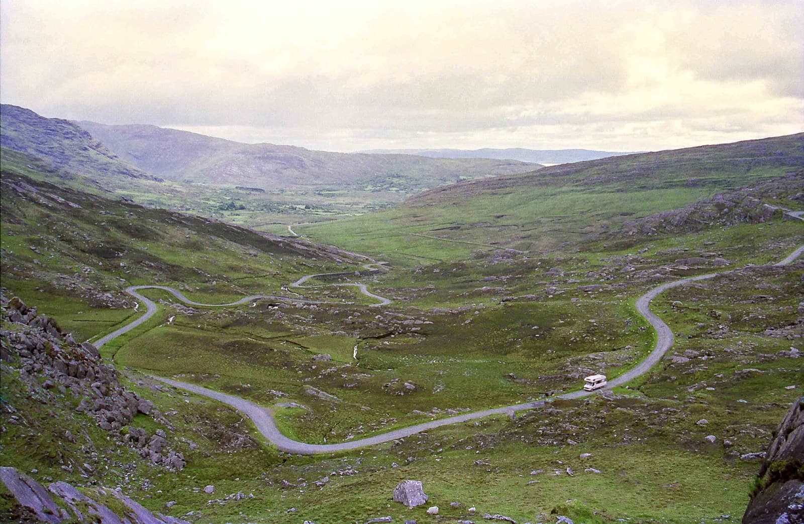 The Lost Sheep Triathlon (Kenmare Middle Distance): switchbacks of the healy pass on the beara peninsula, the bike course's signature climb
