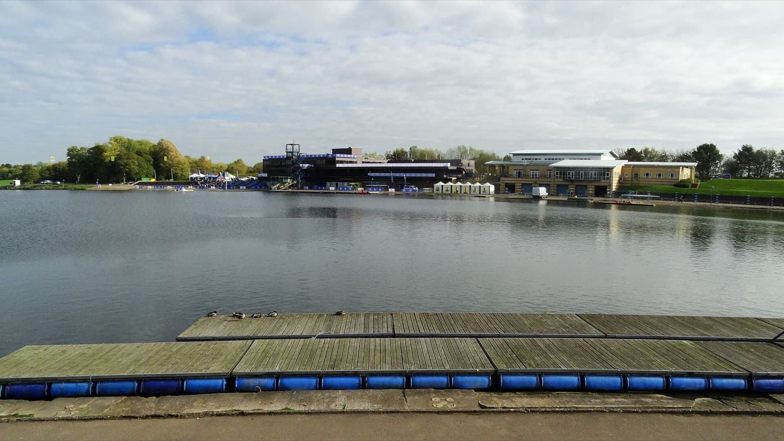 Outlaw Half Nottingham: regatta lake and pontoon at the national water sports centre