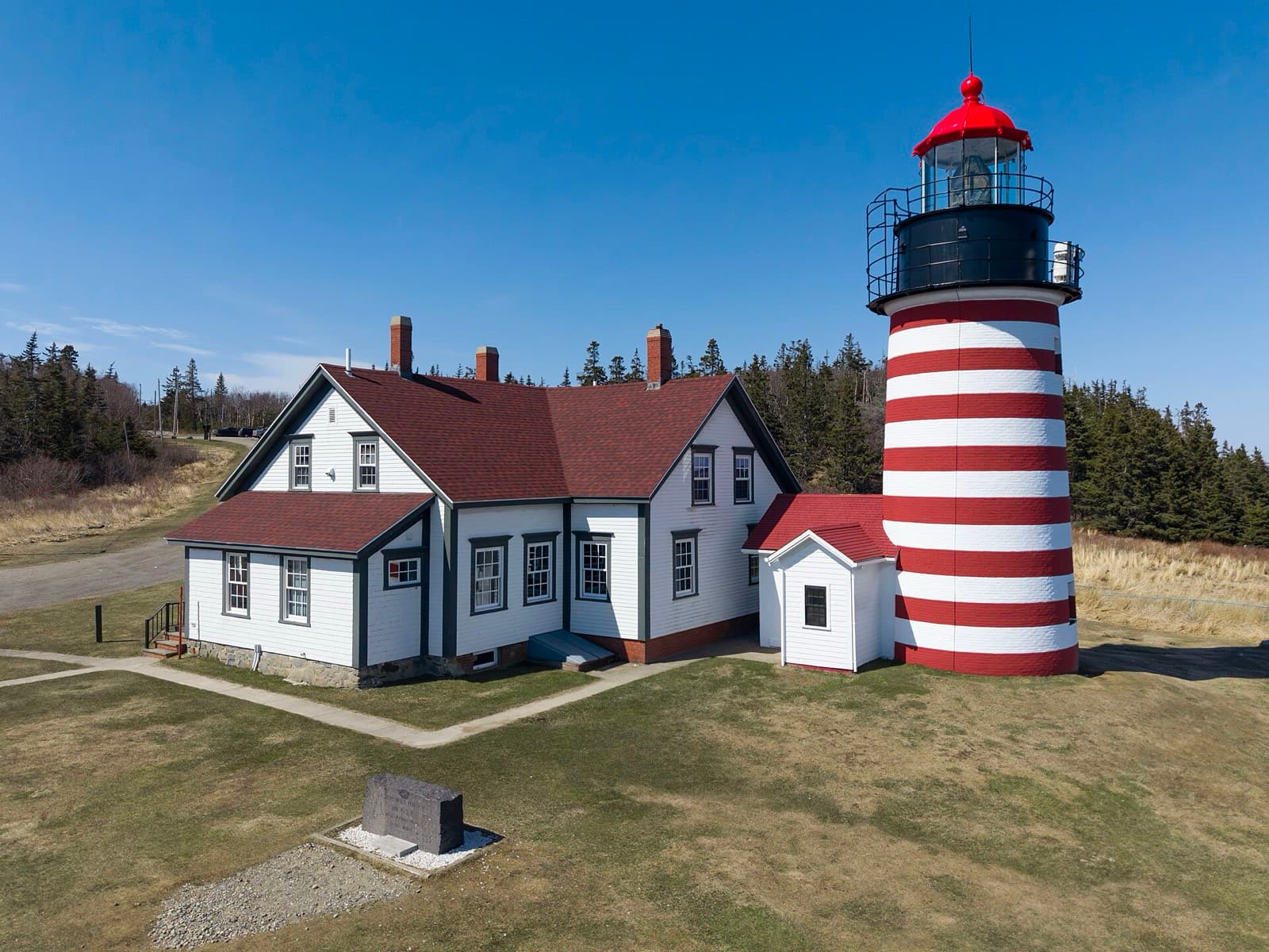 Bay of Fundy International Marathon: west quoddy head light, lubec, the start line of the marathon