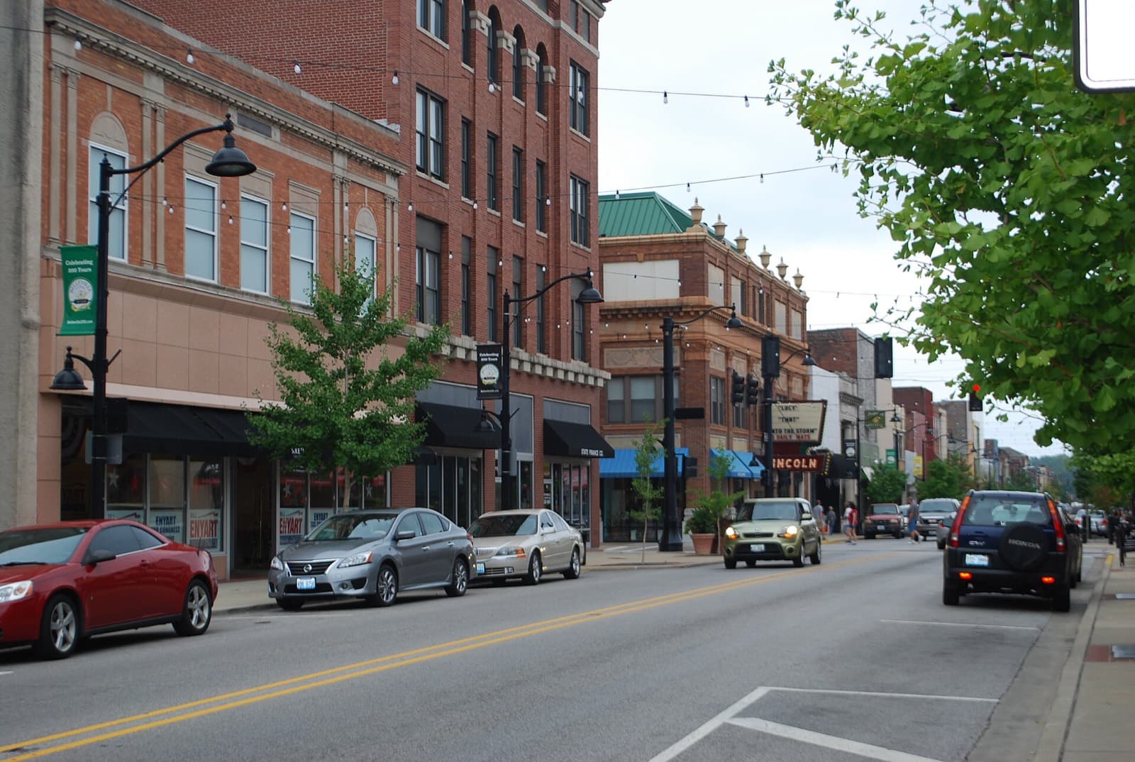 Belleville Main Street Marathon: main street in downtown belleville, where the race starts and finishes