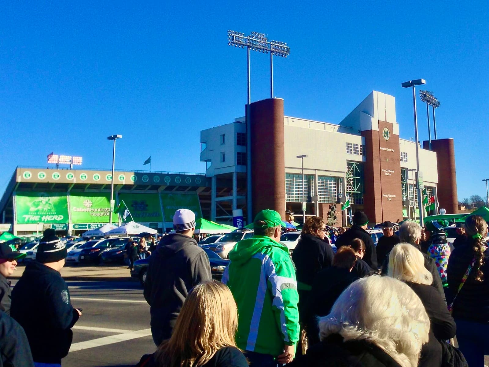 Marshall University Marathon: joan c. edwards stadium, where the marathon finishes in the end zone
