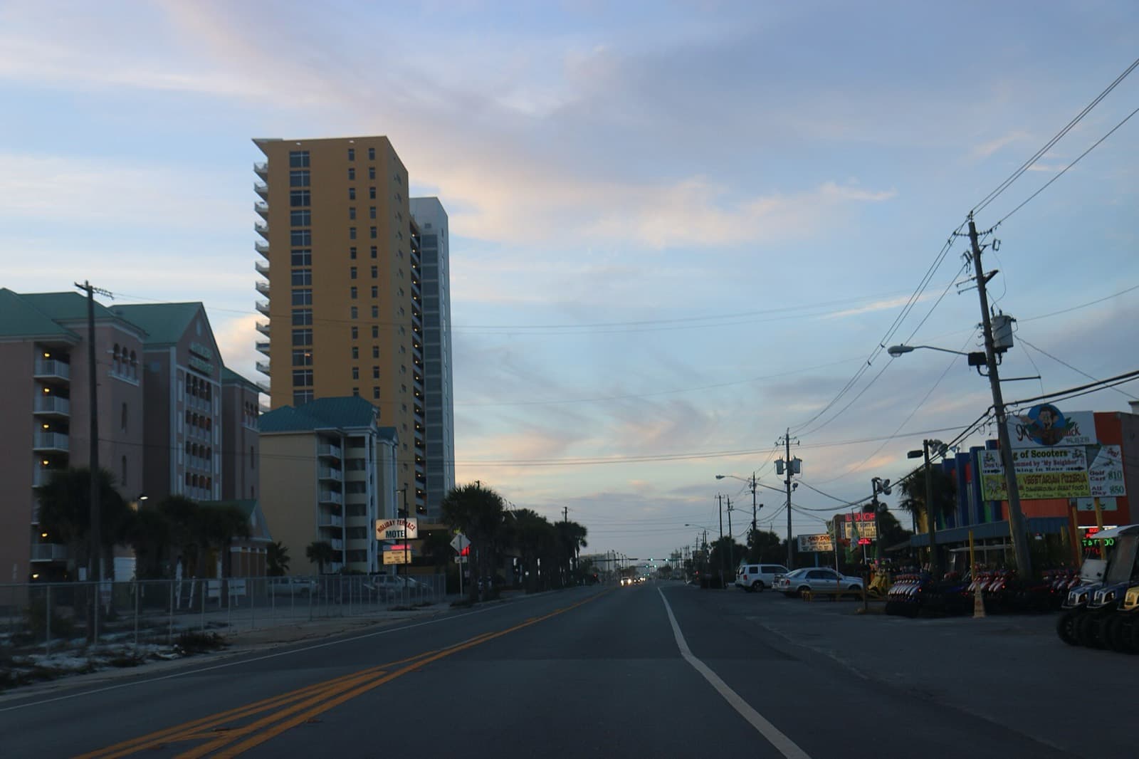 Powerade Panama City Beach Marathon: front beach road in panama city beach, part of the course road