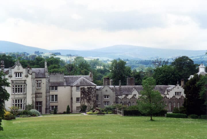 Killruddery House and grounds, Bray, with the Wicklow hills behind