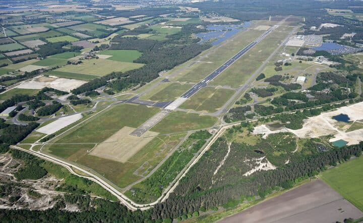 Aerial view of Airport Weeze (Niederrhein)