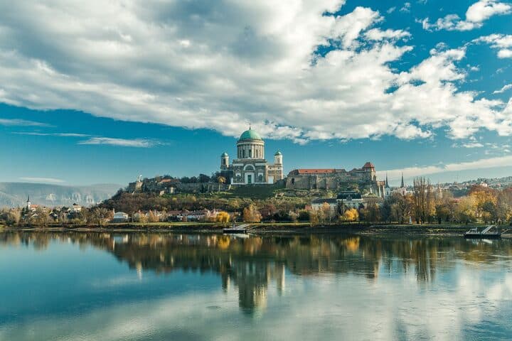 Esztergom Basilica and castle hill above the Danube