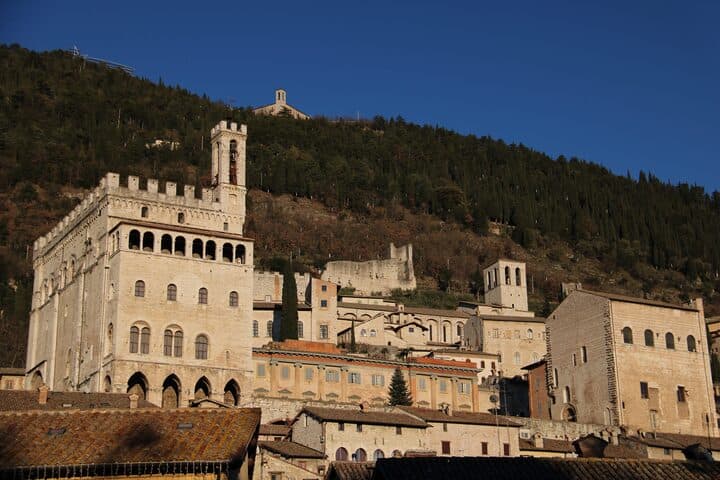 Palazzo dei Consoli and Monte Ingino, Gubbio