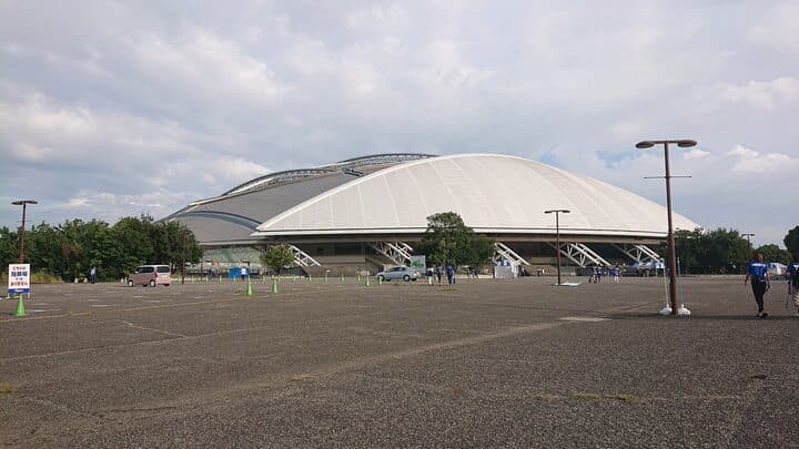Oita Stadium (Crasus Dome) from the north-west