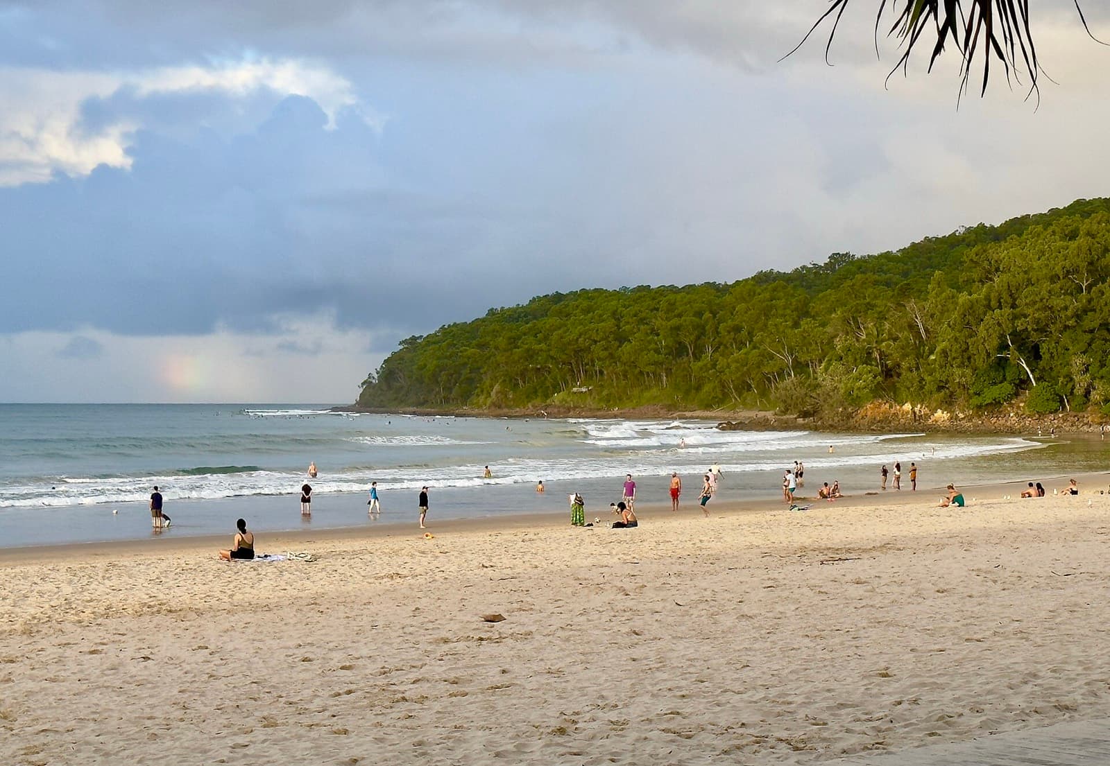 Garmin Noosa Triathlon & Multisport Festival: noosa beach looking toward the national park headland (swim venue)