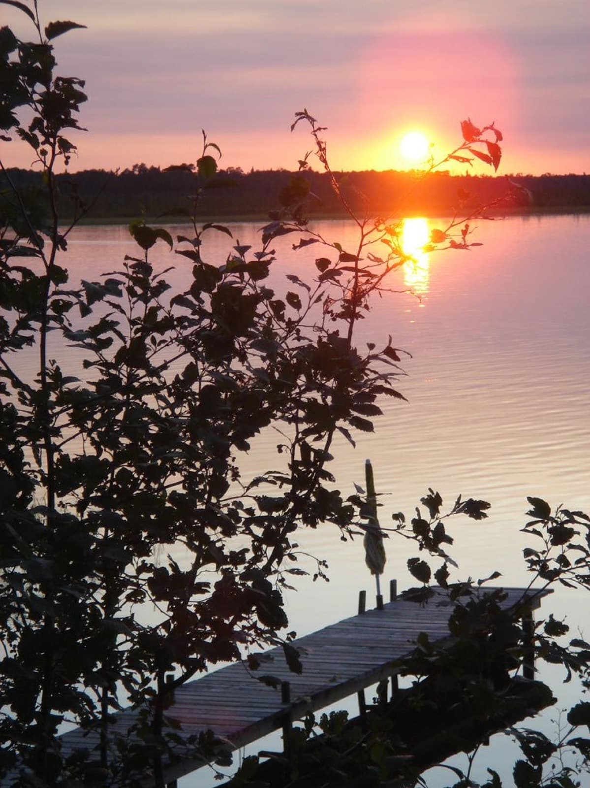 White Lake Spring International & Sprint: sunset over white lake and a pier