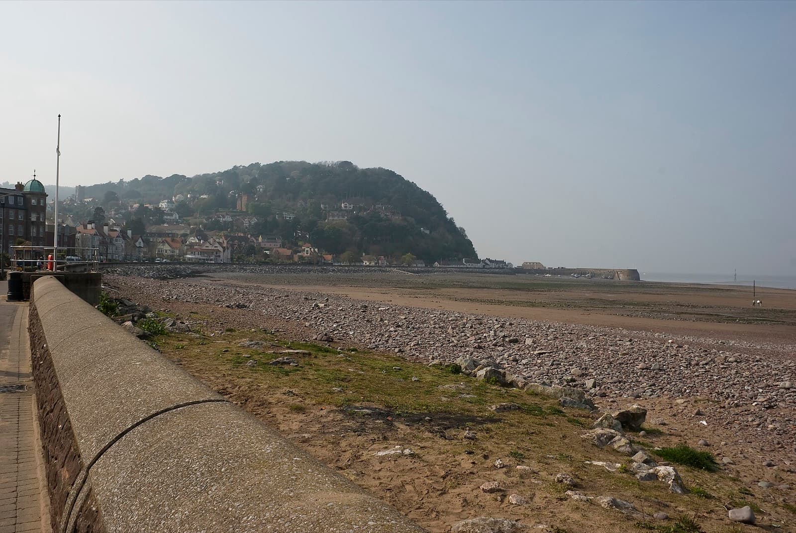 Minehead Triathlon: minehead seafront, beach and north hill, the swim and finish venue