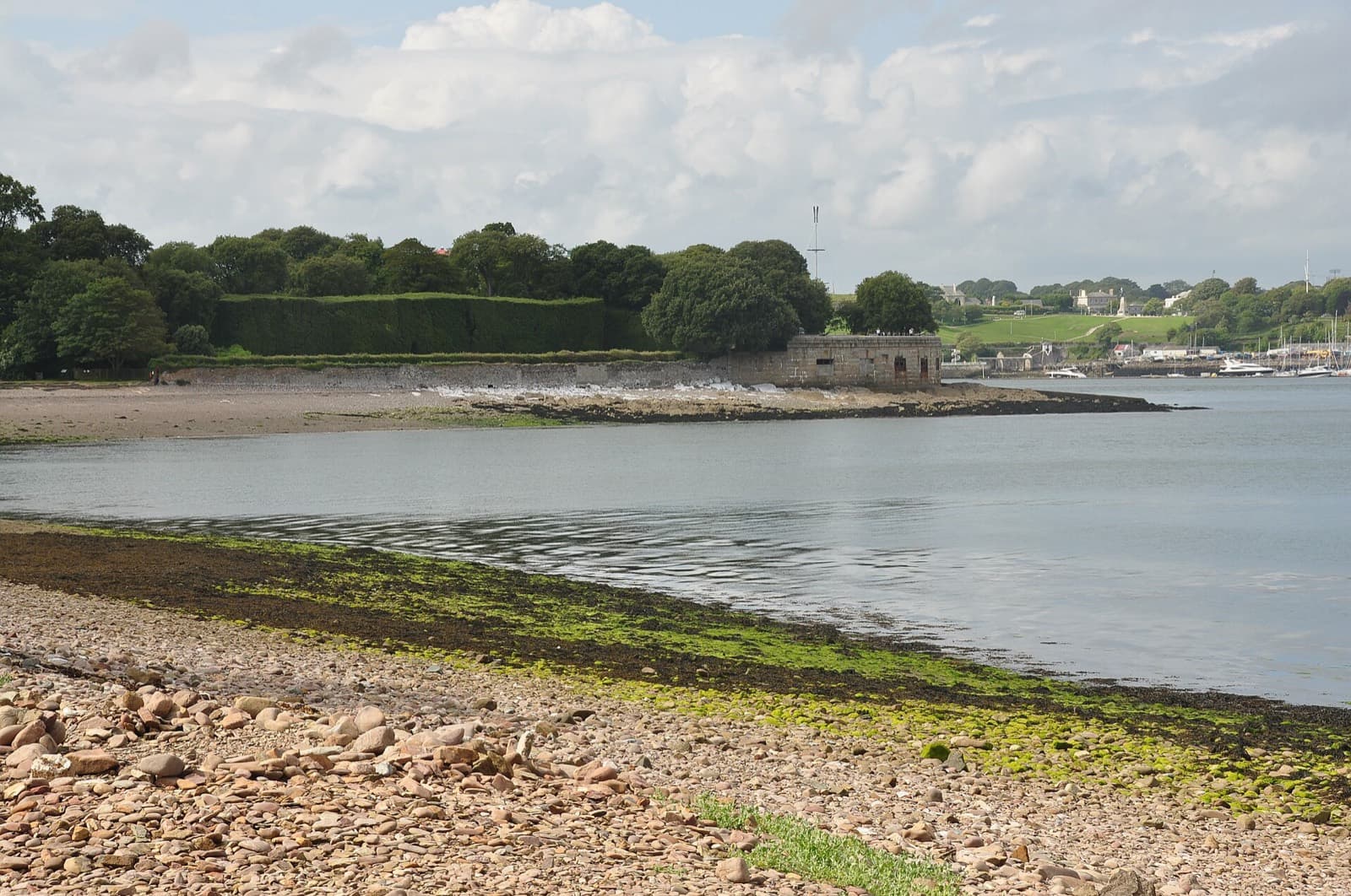 Plymouth Triathlon: barn pool beach, swim venue at mount edgcumbe
