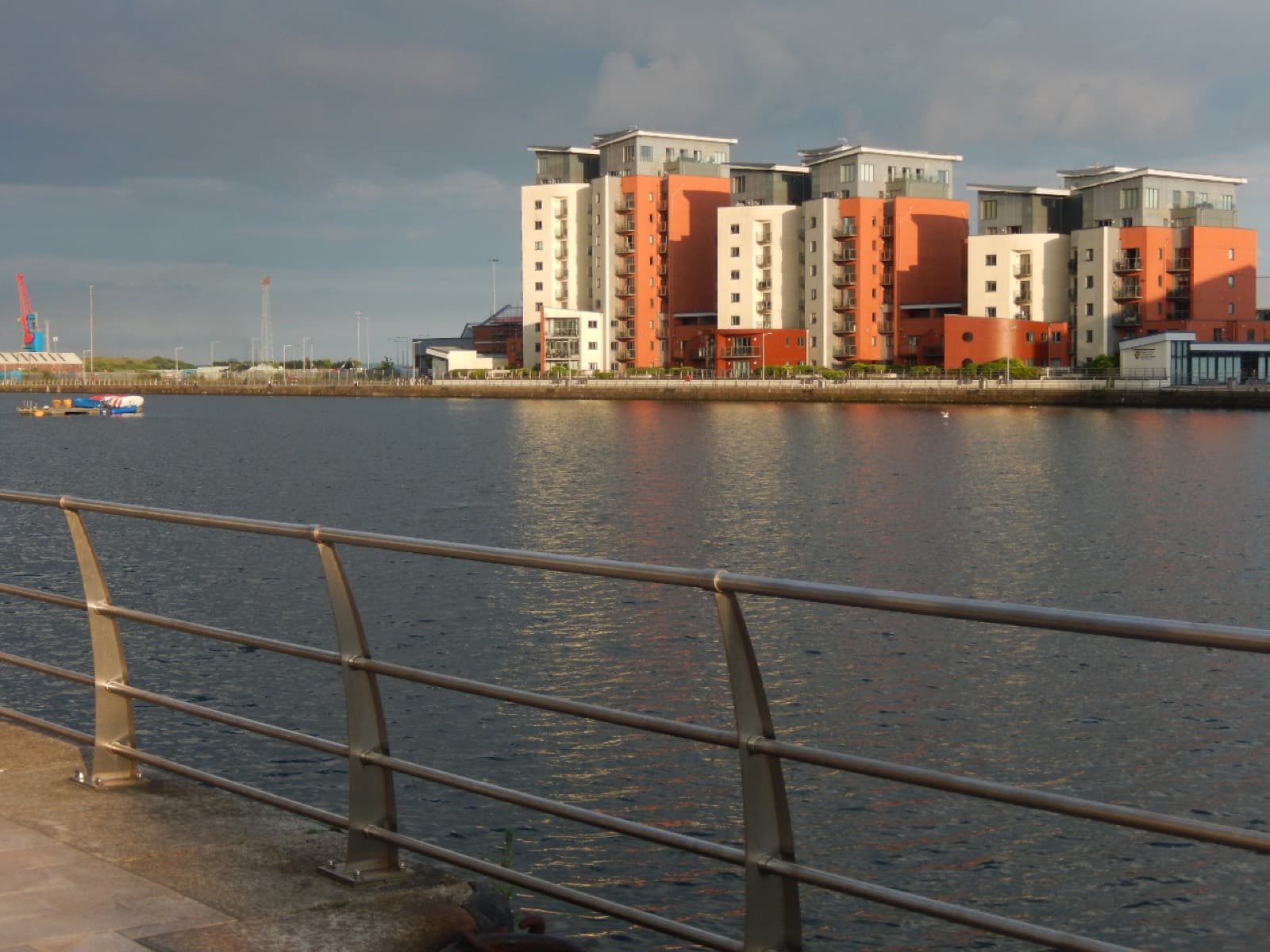 Swansea City Centre Triathlon: prince of wales dock water and waterfront apartments, swansea