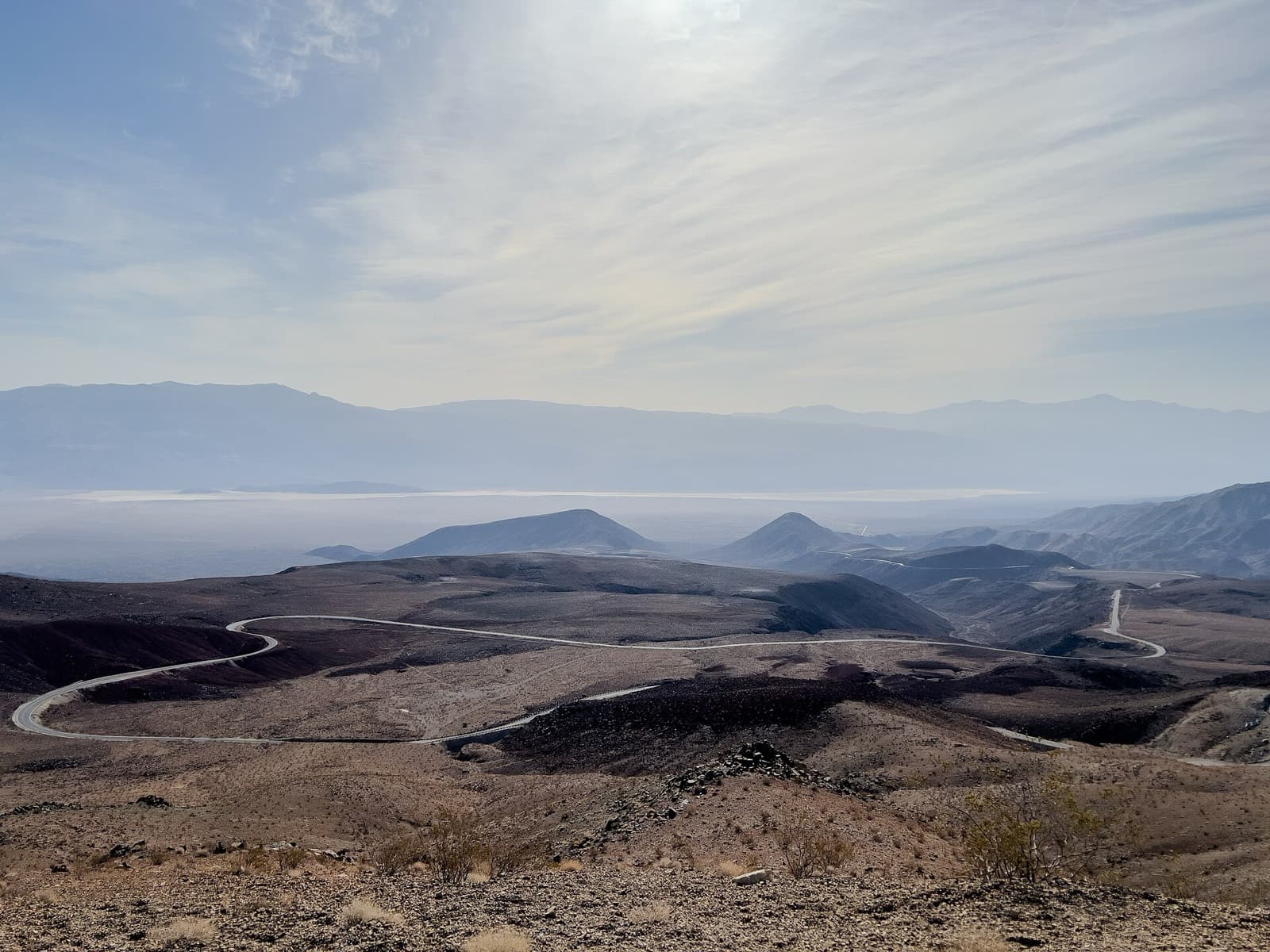 Badwater 135: father crowley overlook on us 190, on the course